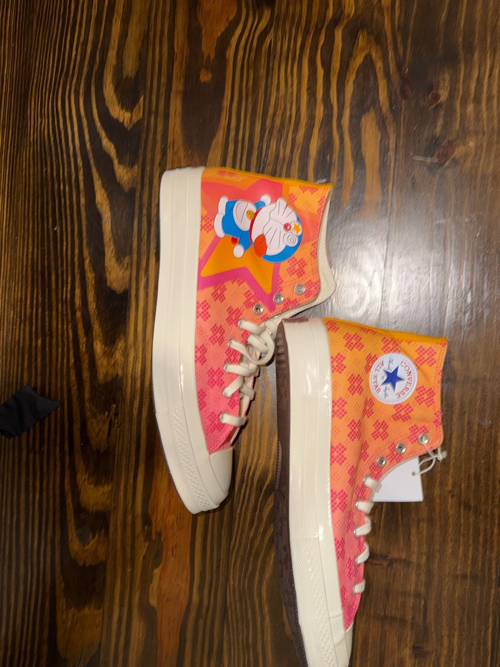 Converse High-Top Sneakers - Doraemon Design